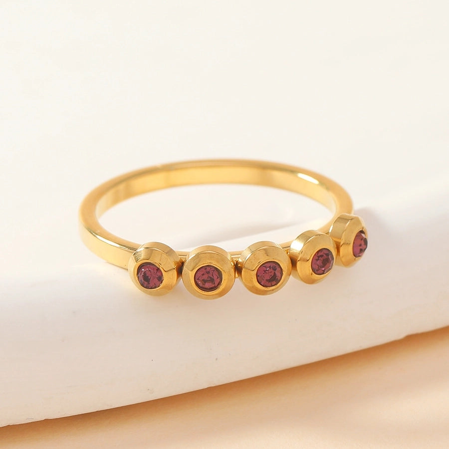 Jewelry Elegant Geometric Titanium Steel Rings