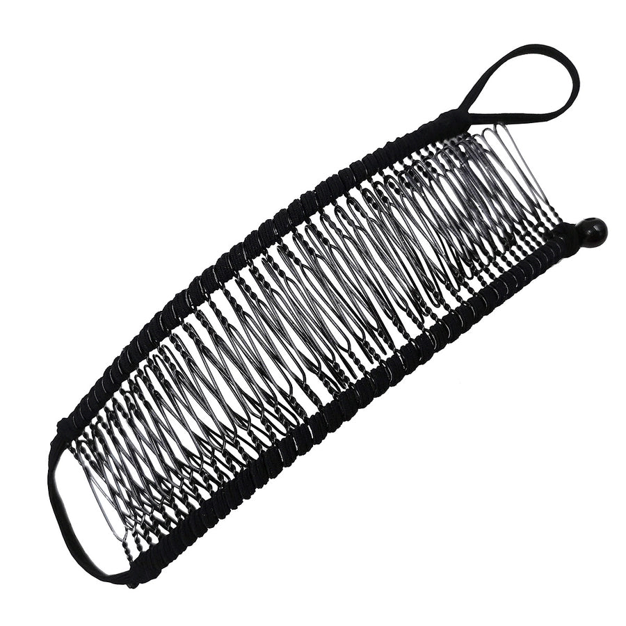 elegant solid color metal insert comb