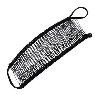 elegant solid color metal insert comb