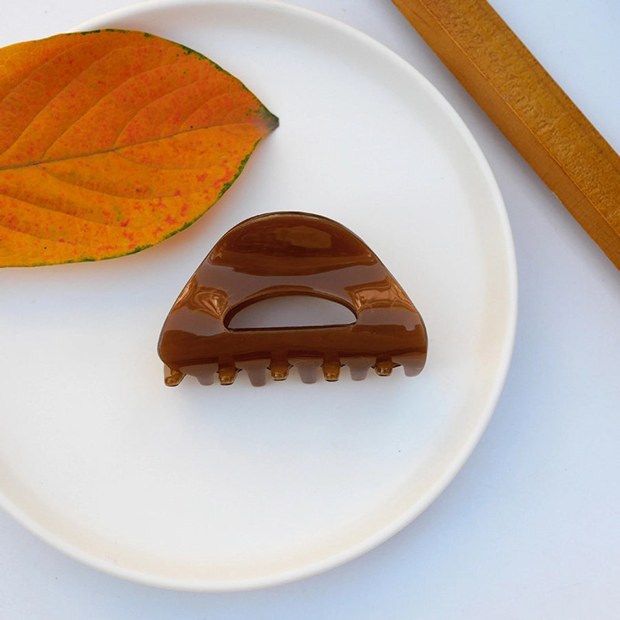 fashion tortoiseshell hollow semicircle hair clip simple hairpin