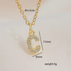 Jewelry Basic Retro Classic Style Letter 304 Stainless Steel Copper Pendant Necklace