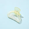Gradient Small Grab Clip Small Disc Hairpin Environmentally Friendly Acetic Acid Shark Clip Transparent Oval Hair Grab Children's Clip