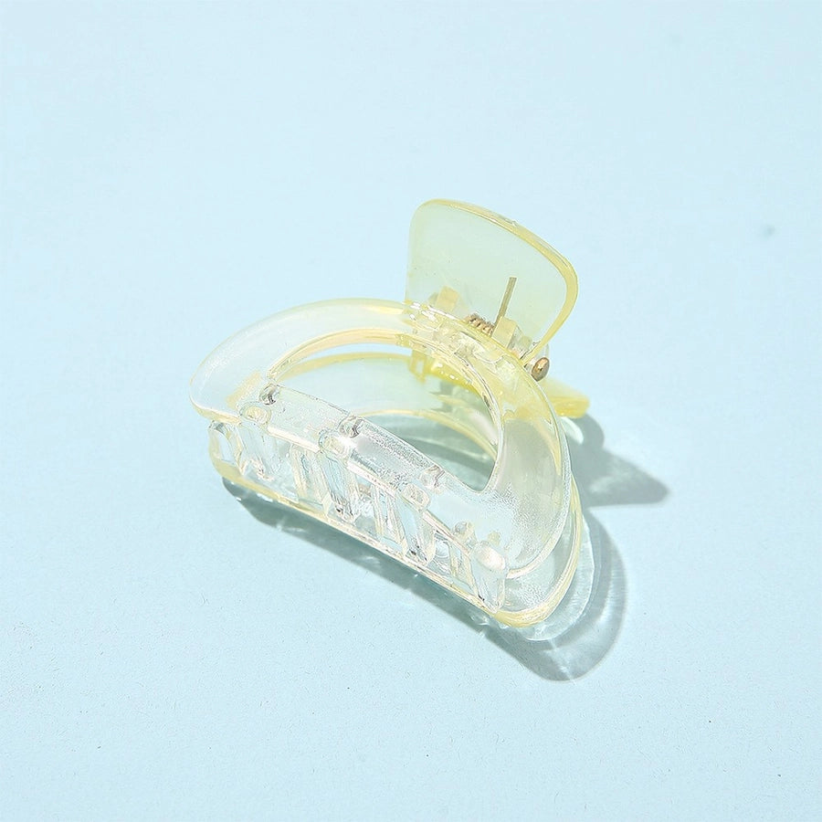 Gradient Small Grab Clip Small Disc Hairpin Environmentally Friendly Acetic Acid Shark Clip Transparent Oval Hair Grab Children's Clip
