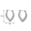 1 Pair Simple Style Geometric 304 Stainless Steel 18K Gold Plated Earrings