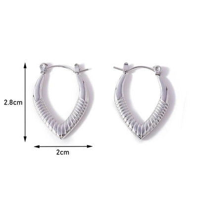 1 Pair Simple Style Geometric 304 Stainless Steel 18K Gold Plated Earrings