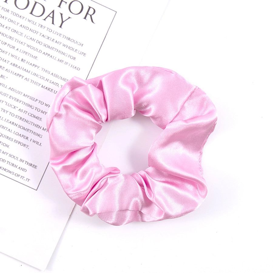 simple style solid color cloth hair tie