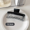 simple style solid color plastic spray paint hair claws 1 piece