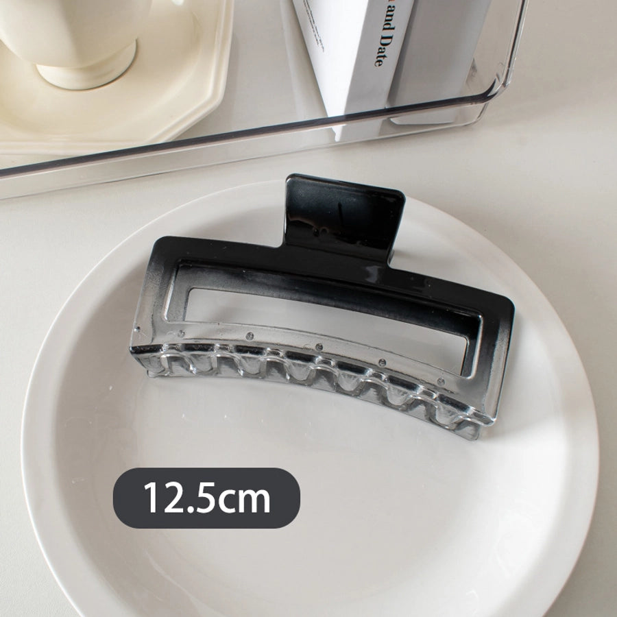 simple style solid color plastic spray paint hair claws 1 piece