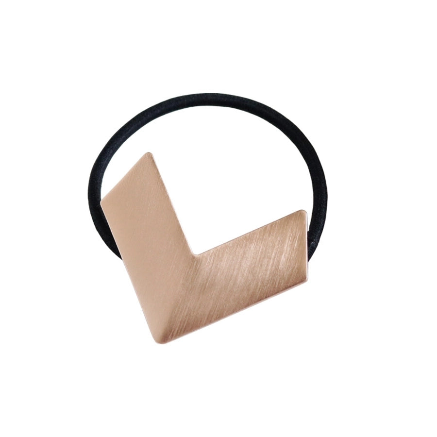 Women's Simple Style Heart Shape Metal Plating Hair Tie