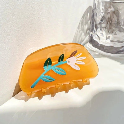 simple style fruit arylic handmade hair claws