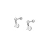 1 Pair Casual Cute Geometric Copper Zircon 24K Gold Plated Drop Earrings