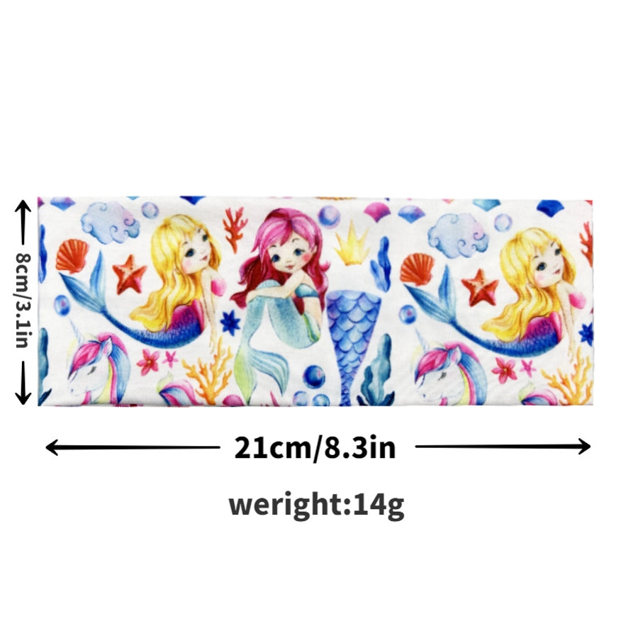 Unisex Simple Style Classic Style Cartoon Character Plaid Imitation Cotton Printing Hair Band