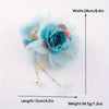Women's Sweet Simple Style Classic Style Rose Organza Acetic acid sheets Hair Claws