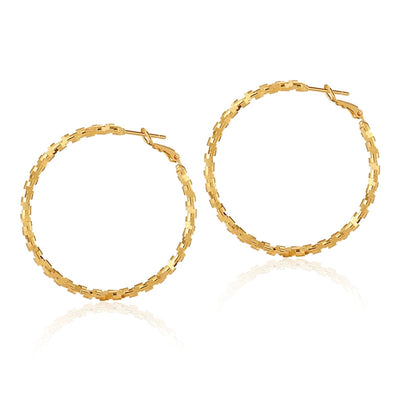 1 Pair Casual Exaggerated Classic Style Circle Plating Copper 18K Gold Plated Earrings