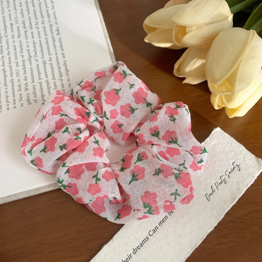 Women's Korean Style IG Style Ditsy Floral Polka Dots Hair Tie