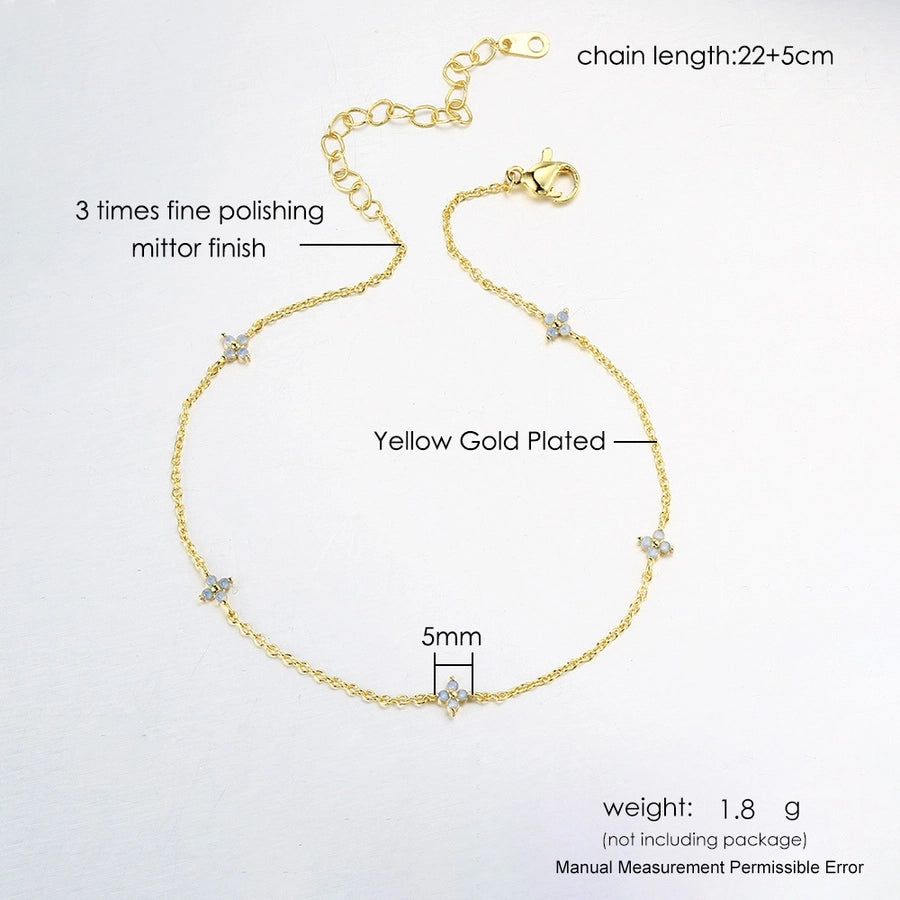 Copper Flower Earrings Anklet Necklace