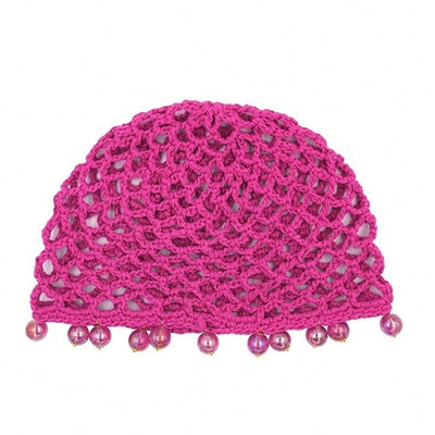 Women's Simple Style Solid Color Polyester Handmade Hollow Out Hair Band