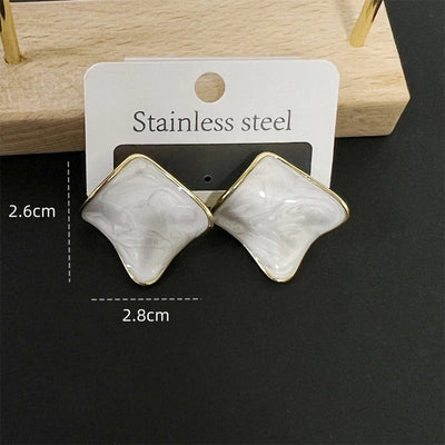 1 Pair IG Style Simple Style Square 304 Stainless Steel Ear Studs