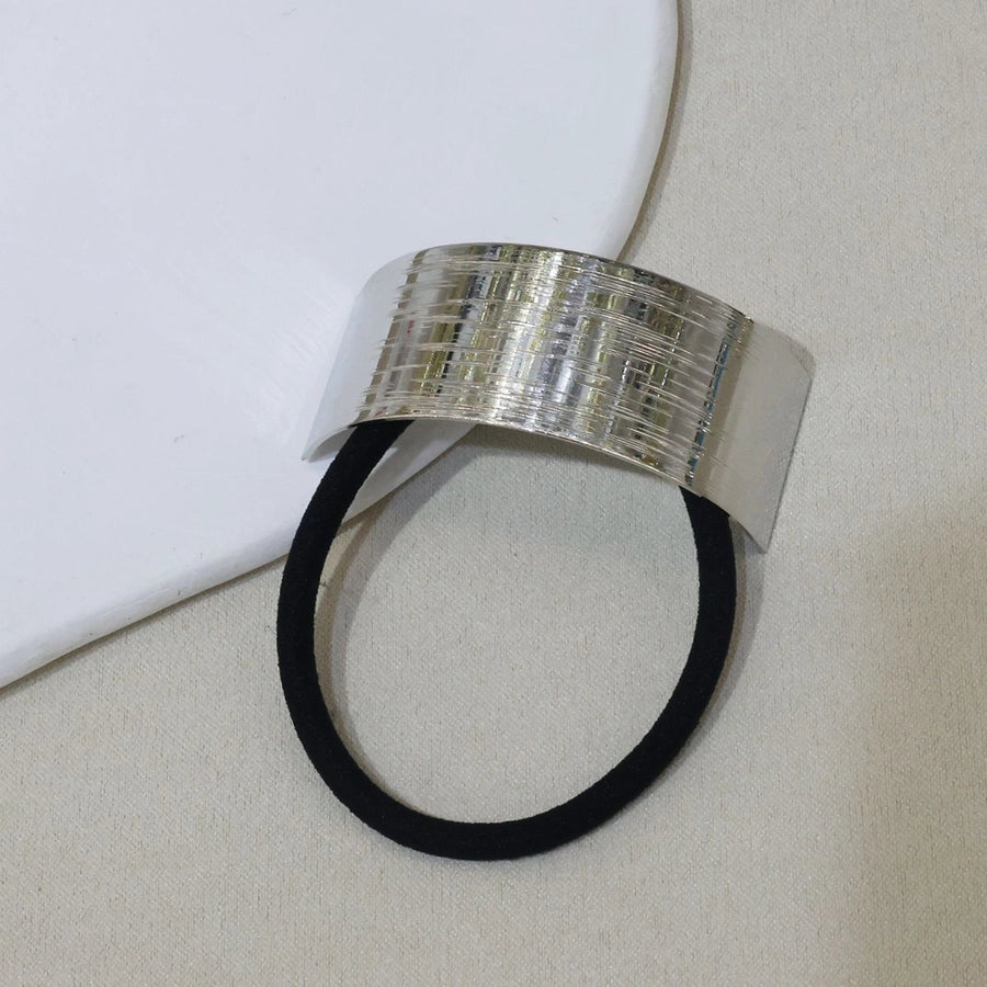 Women's Simple Style Star Heart Shape Solid Color Alloy Plating Hollow Out Hair Tie