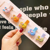 children's cute flowers bow hairpins