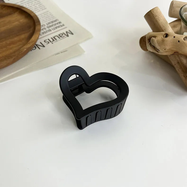 autumn and winter new milk tea coffee grasp clip elegant temperament hair claw back head hair grasp ins simple hair accessories