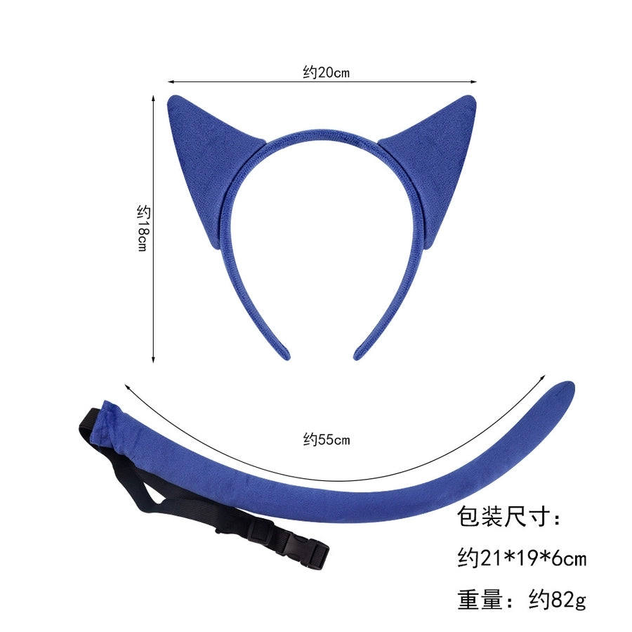 Women's Cartoon Style Solid Color Cloth Hair Band