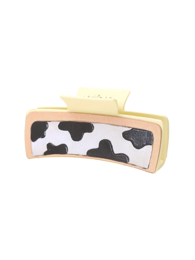 Women's Cute Cows Cow Pattern Pu Leather Hair Claws
