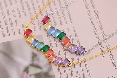 Copper Geometric Necklace