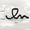 Women's Elegant Basic Waves Metal Inlaid Pearls Hair Claws