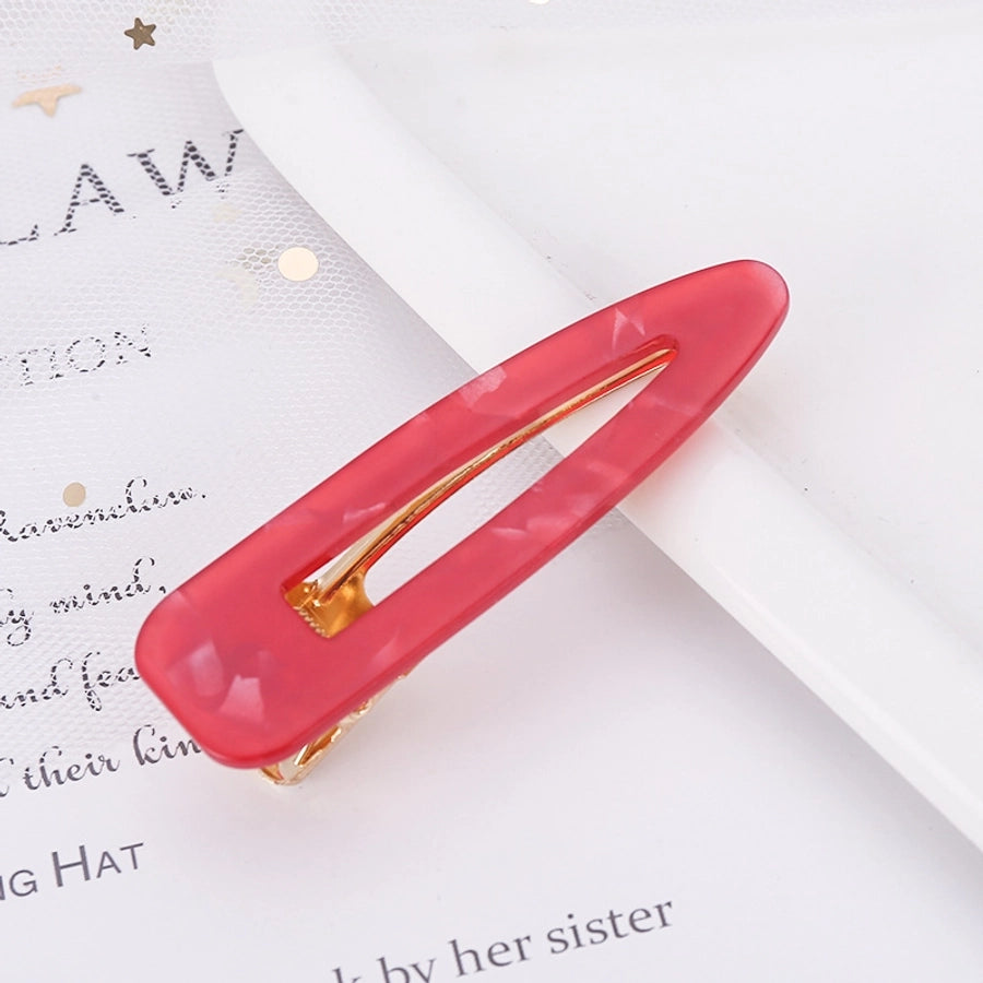 retro color block polka dots acetic acid sheets hair clip 1 piece