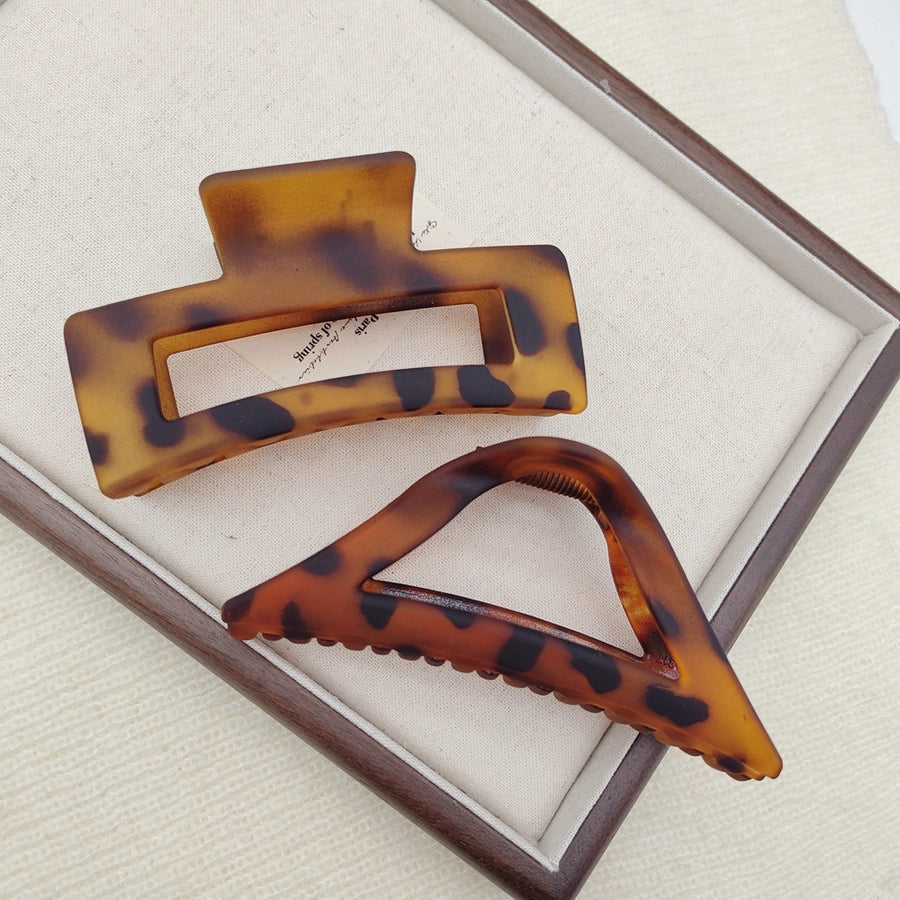 Advanced shark clip 11CM female leopard hair clip back head clip manufacturers straight XIAO color can be set