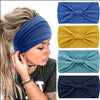 fashion plaid bow knot cloth pleated hair band 1 piece