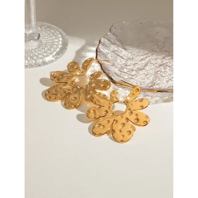 1 Piece Simple Style Classic Style Flower 304 Stainless Steel Ear Studs