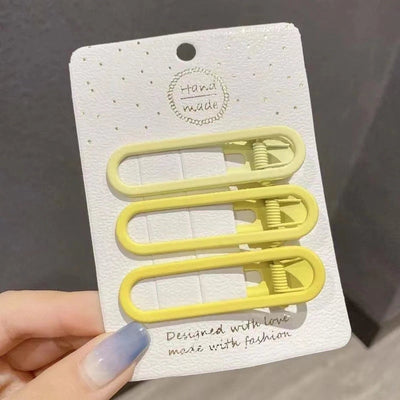 retro geometric metal stoving varnish hair clip