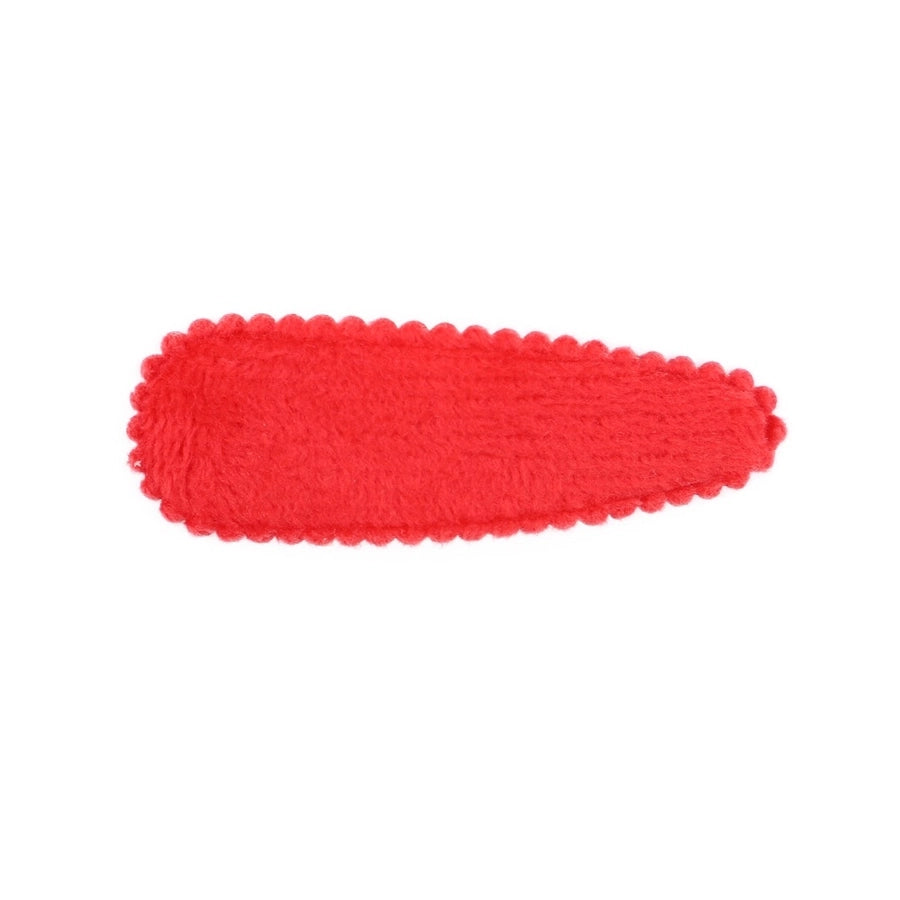 cute solid color alloy cloth hair clip 1 piece