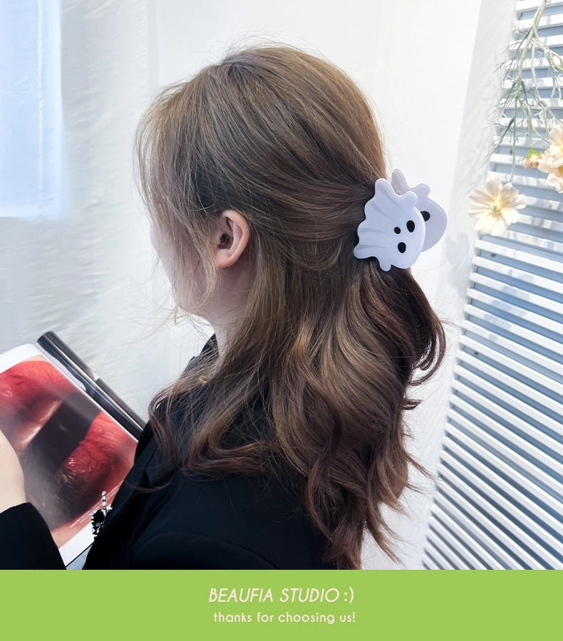 Baifeiya Halloween hairpin funny pumpkin gripper Ghost Horse personality shark clip back head updo hair accessories accessories