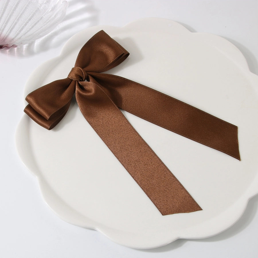 Guanyang  New Arrival 4cm Polyester Cotton Double-Layer Bow Hair Clip Hairpin Lady Updo Word Duckbilled Hair Accessories