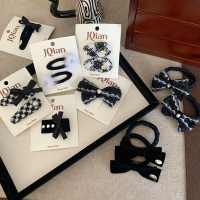 Women's Elegant Bow Knot Cloth Hair Clip Hair Tie