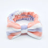 fashion stripe polka dots flannel bowknot hair band 1 piece
