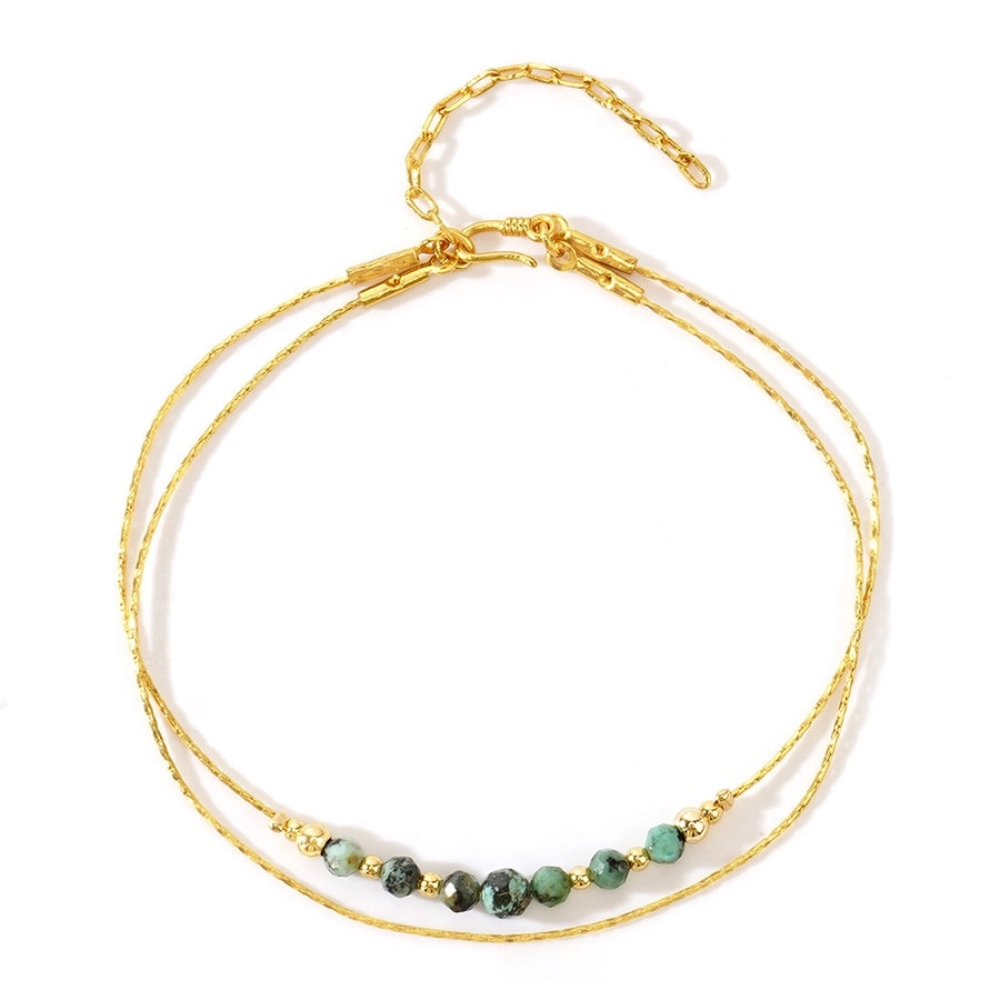 Semi-precious stone Copper Handmade Geometric Bracelets