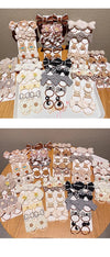 New Milk brown hair band Girls baby does not hurt hair high elastic bow tie hair rope children hair accessories rubber band Female