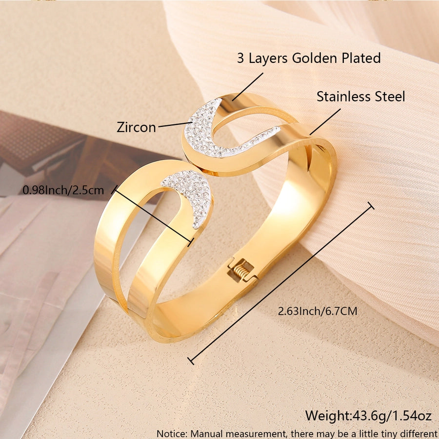IG Style Simple Style Geometric 304 Stainless Steel  Bangle