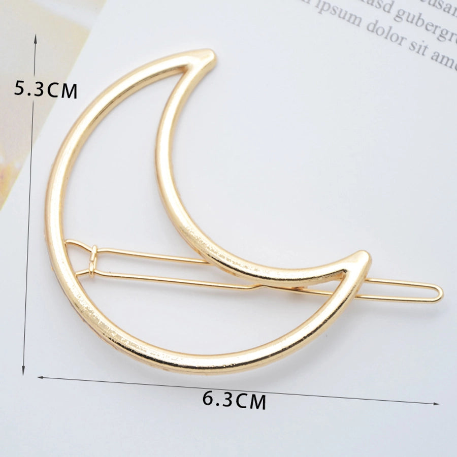fashion geometric metal plating hair clip