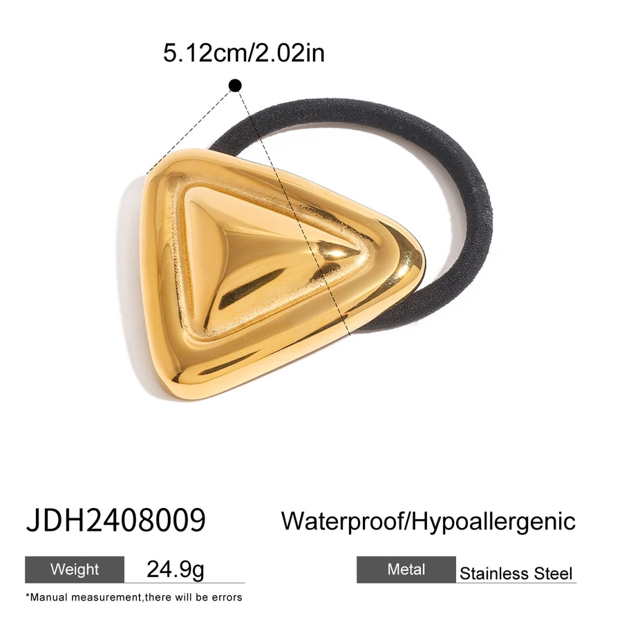 Women's IG Style Triangle 304 Stainless Steel Plating Hair Tie