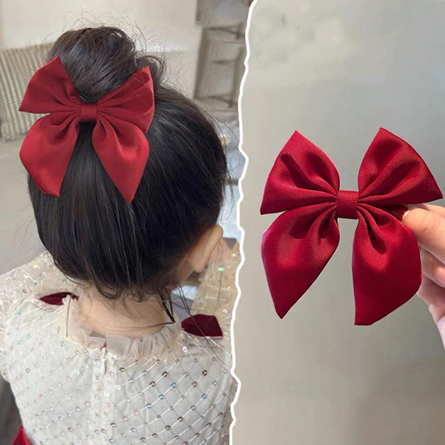 sweet bow knot cloth hair clip