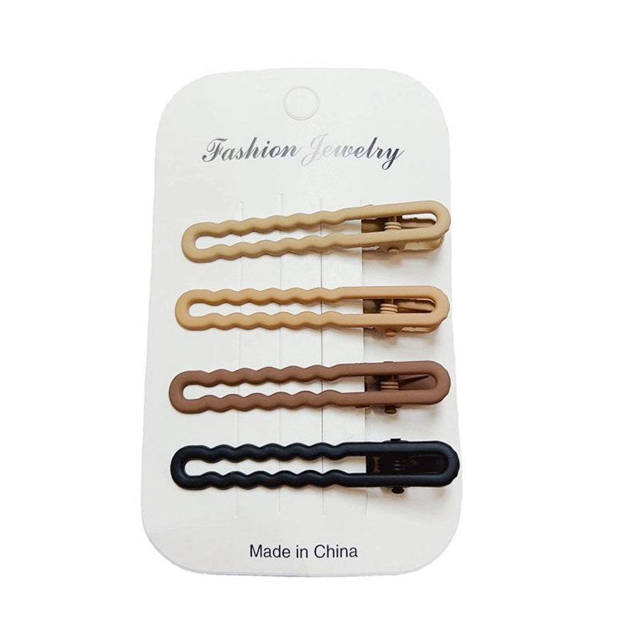 retro geometric metal stoving varnish hair clip