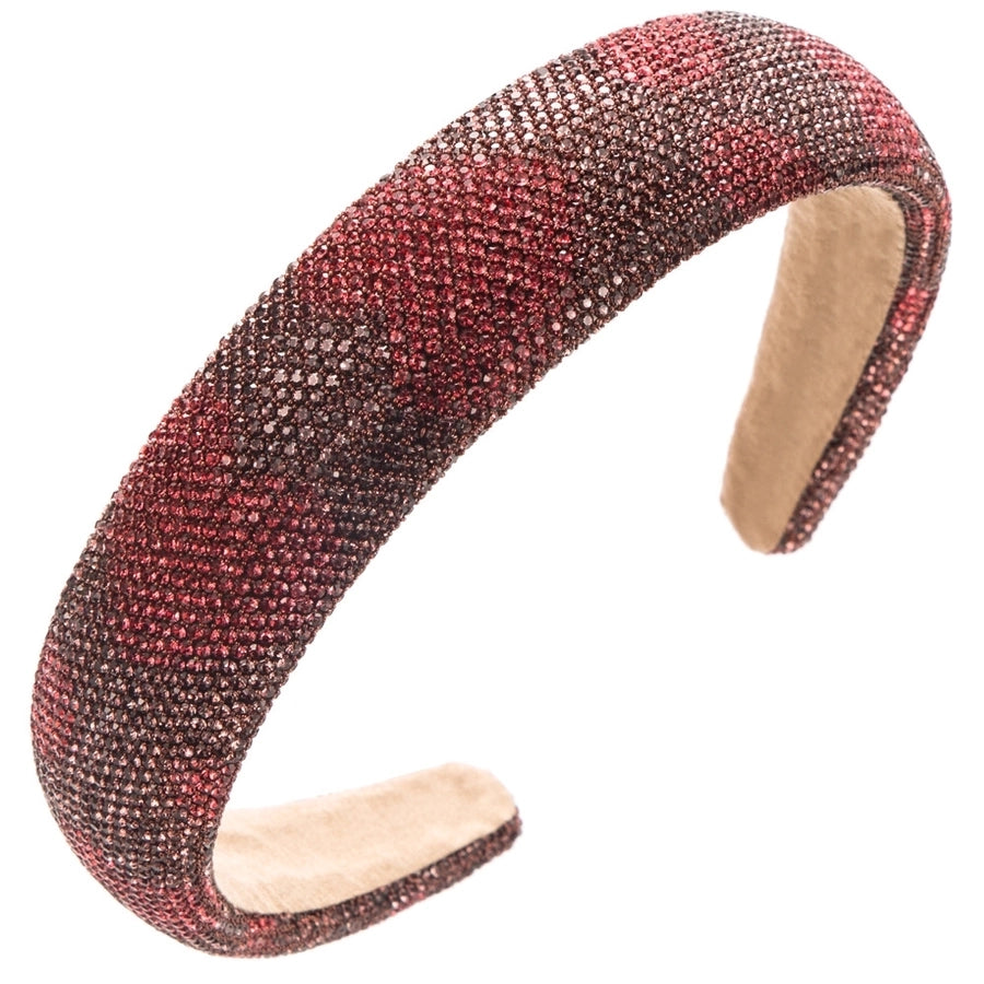 Women's Simple Style Color Block Cloth Inlay Rhinestones Hair Band