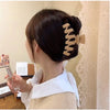 fashion geometric resin stoving varnish hair claws 1 piece