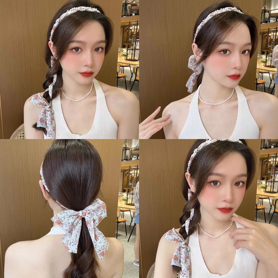 Women's Simple Style Ditsy Floral Cloth Hair Band