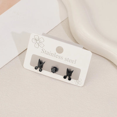 1 Set Sweet Simple Style Scissors Polishing 304 Stainless Steel 18K Gold Plated Ear Studs